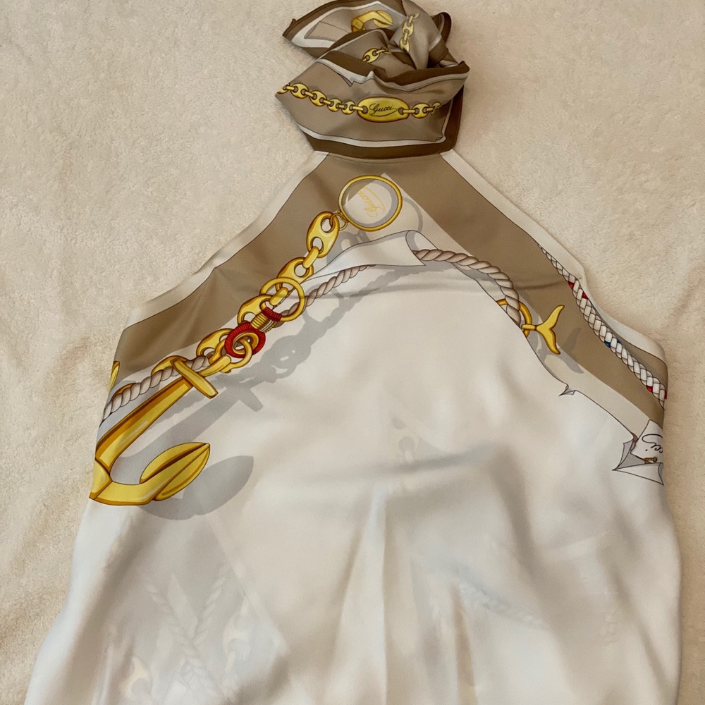 Gucci Scarf Halter Top